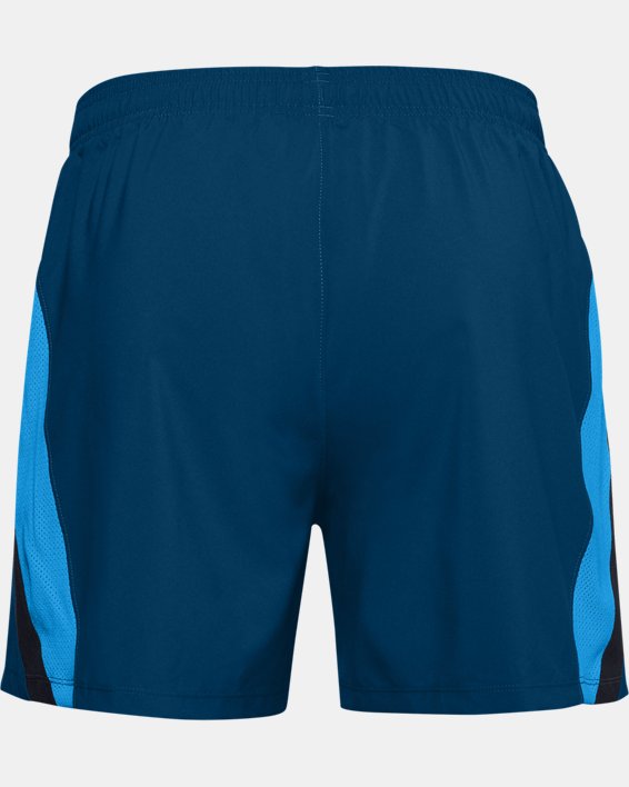 Men's UA Launch SW 5'' Shorts, Blue, pdpMainDesktop image number 4